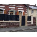 Portillon Aluminium intemporel semi plein sur mesure