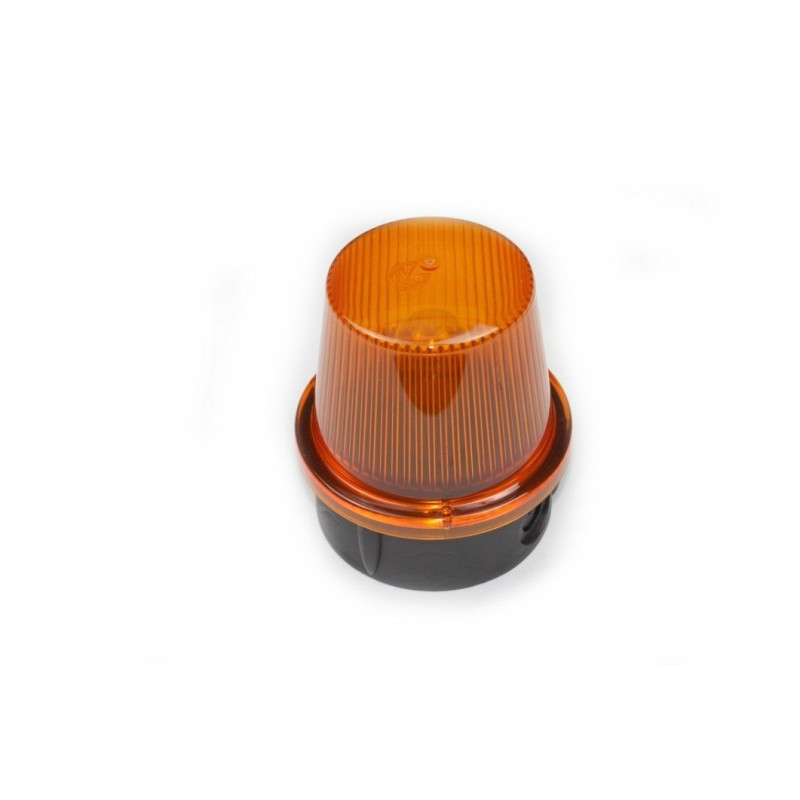Spot orange clignotant 24 Volts porte industrielle La Toulousaine