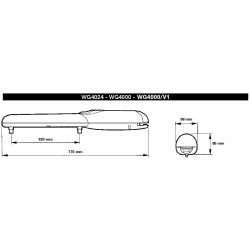 Kit motorisation à vérins pour portail battant NICE - WINGOKIT 4024