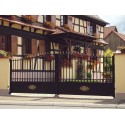 Portail Aluminium intemporel semi-ajouré sur mesure