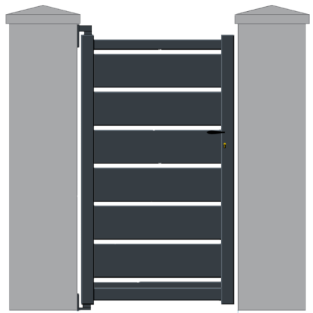 Portillon en aluminium OPALE