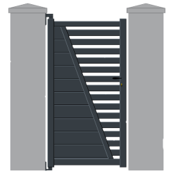 Portillon en aluminium TOPAZE