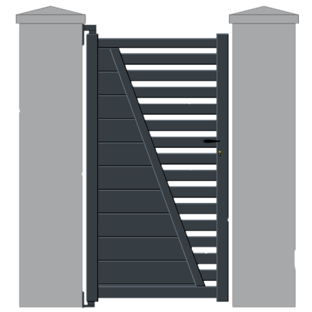 Portillon en aluminium TOPAZE