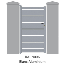 Portillon en aluminium OPALE