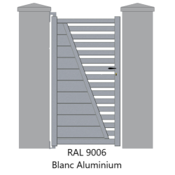 Portillon en aluminium TOPAZE