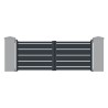 Portail aluminium battant Opale RAL 7016