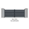Portail aluminium battant Opale RAL 7016