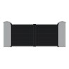 Portail aluminium battant SAPHIR RAL 9005