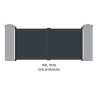 Portail aluminium battant SAPHIR RAL 9005